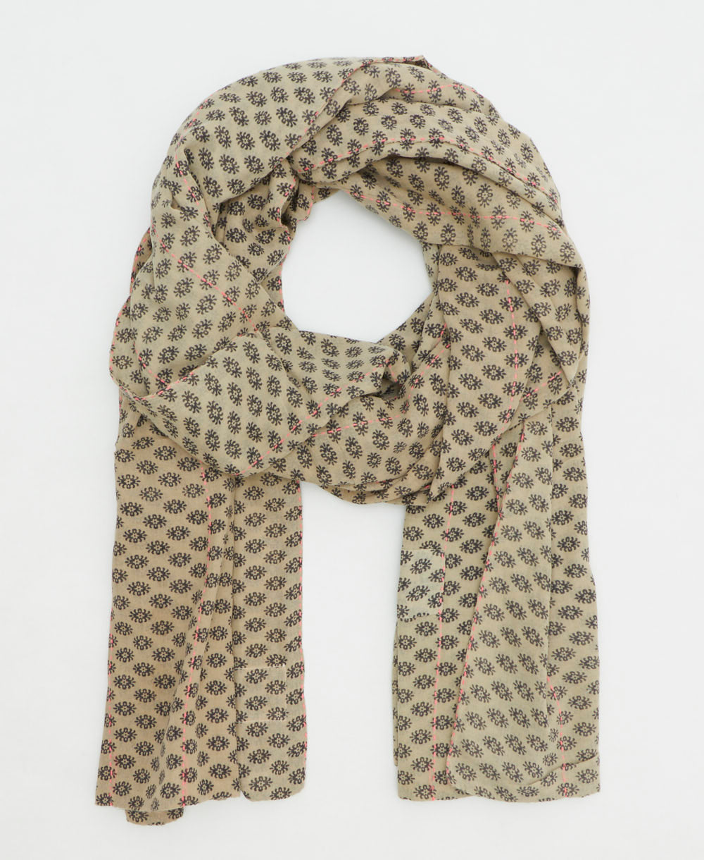 oversized long cotton scarf