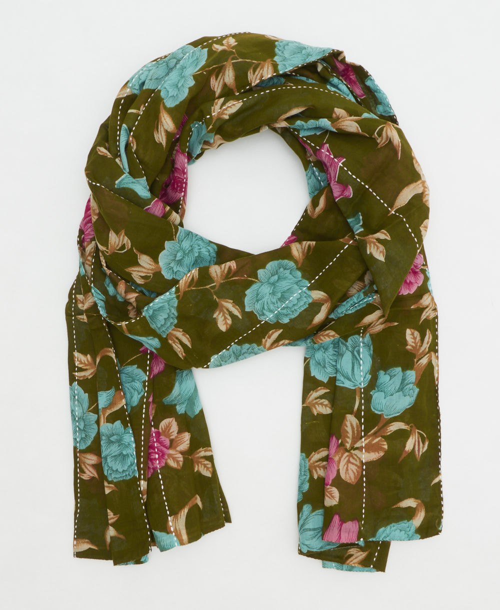 oversized long cotton scarf