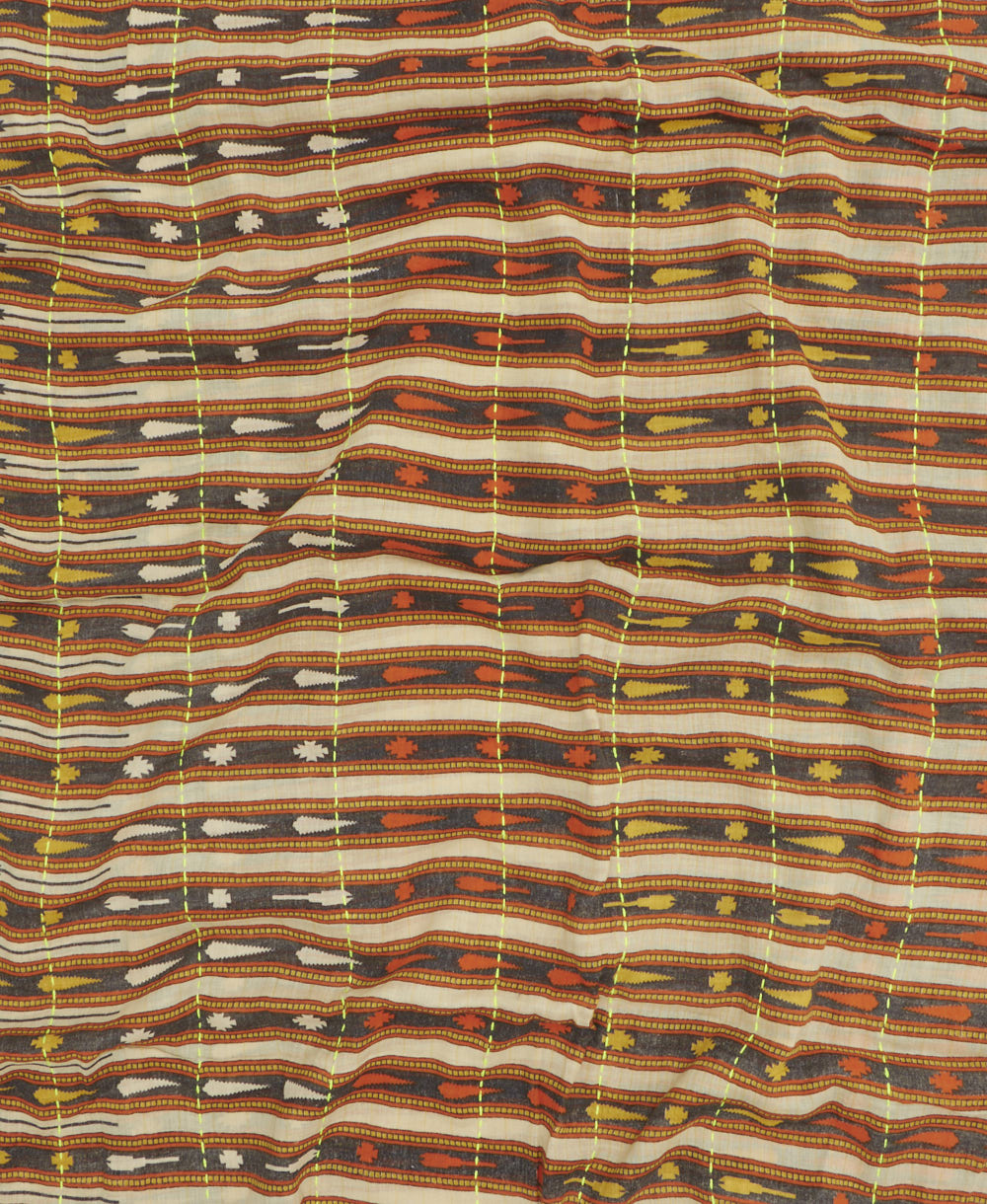 handmade embroidered cotton scarf