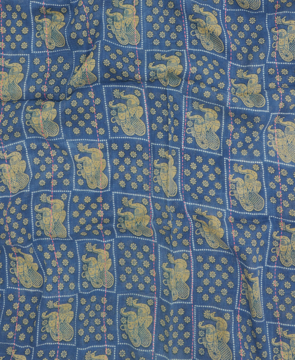 handmade embroidered cotton scarf