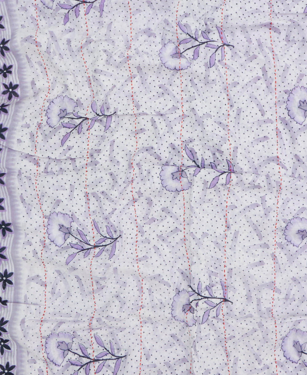 handmade embroidered cotton scarf