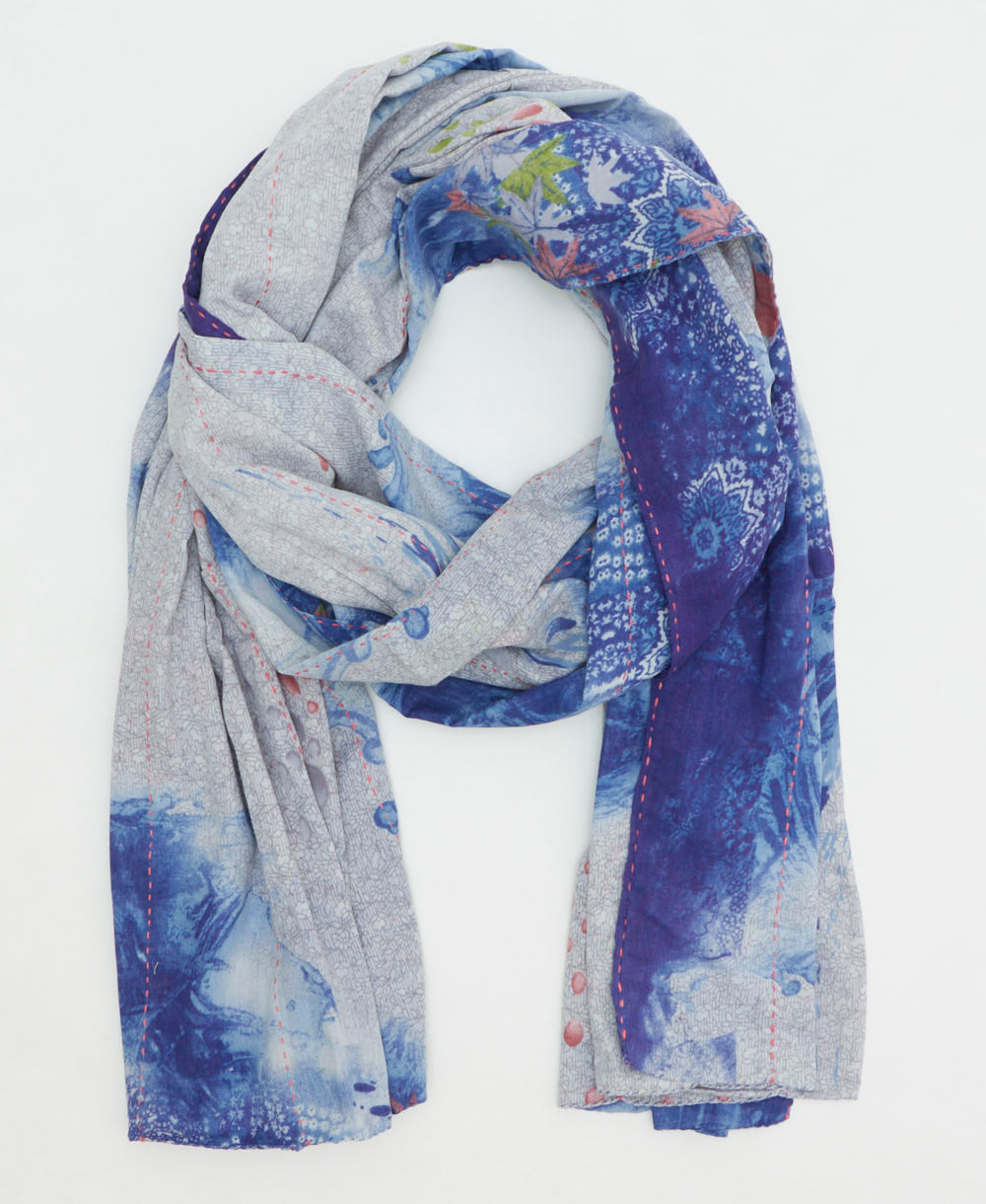 oversized long cotton scarf