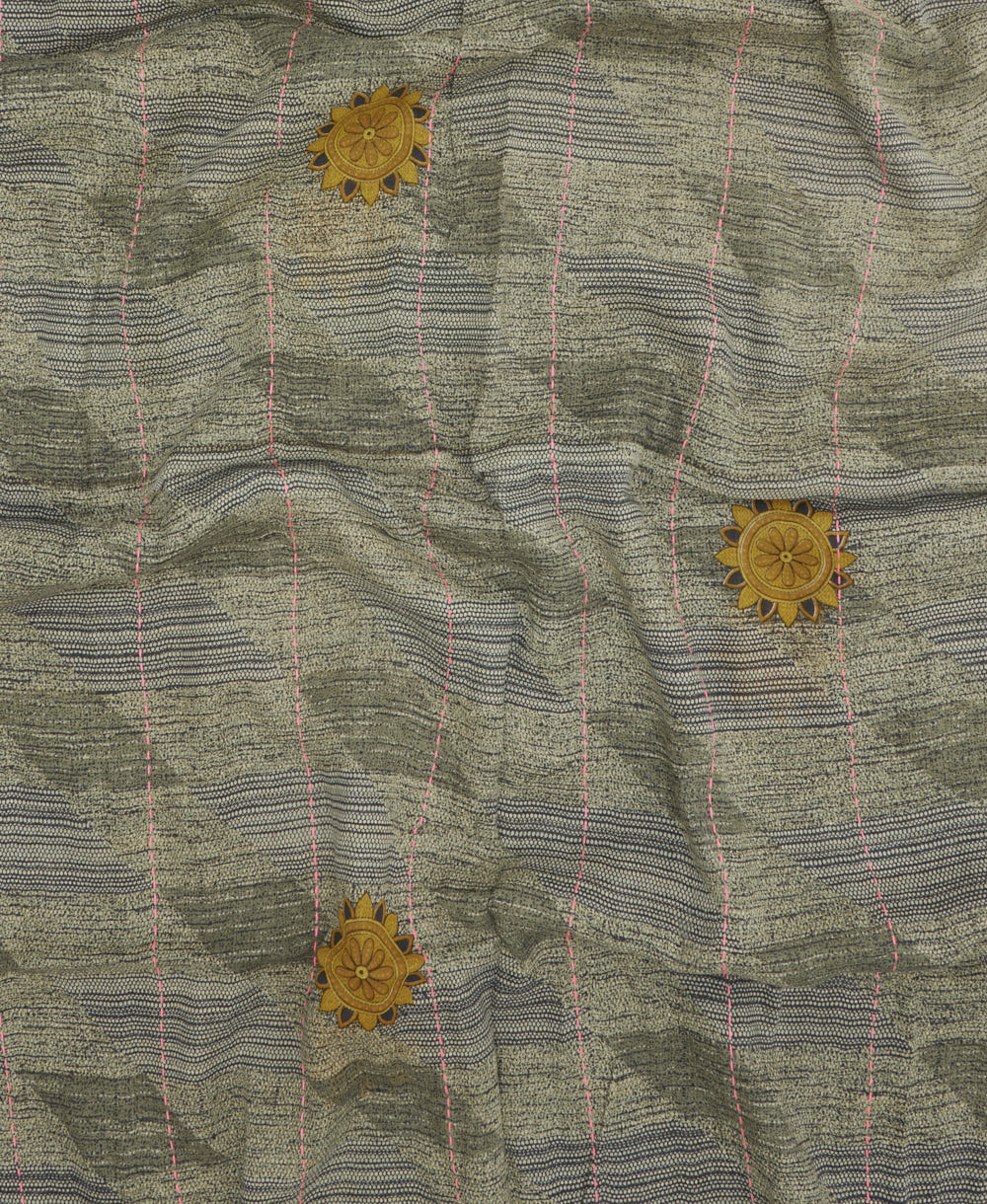 handmade embroidered cotton scarf