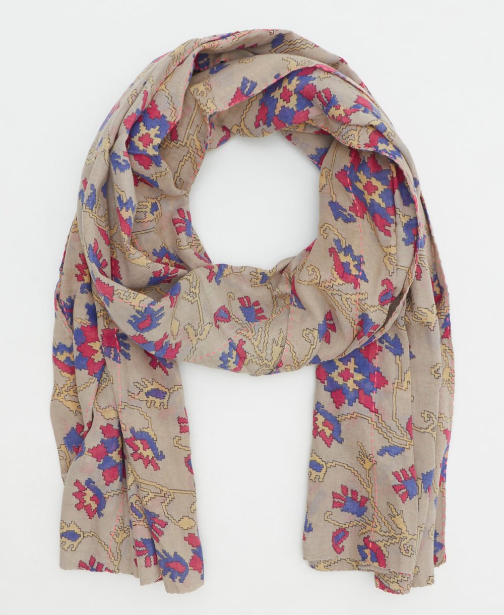 oversized long cotton scarf