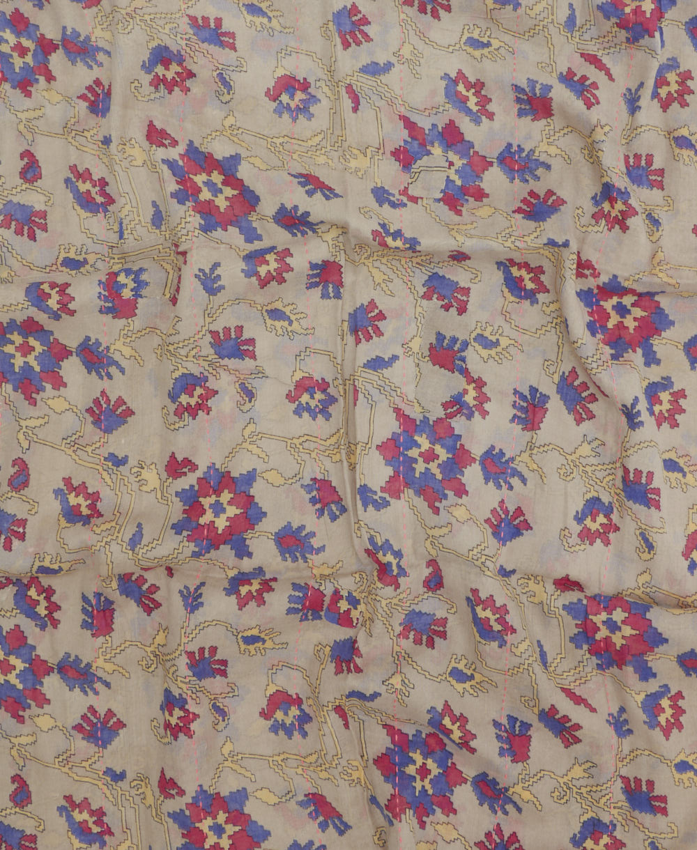 handmade embroidered cotton scarf