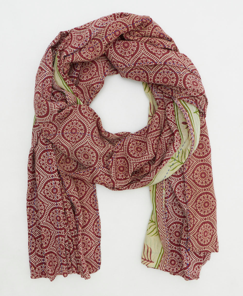 long cotton scarf handmade in India by women artisans