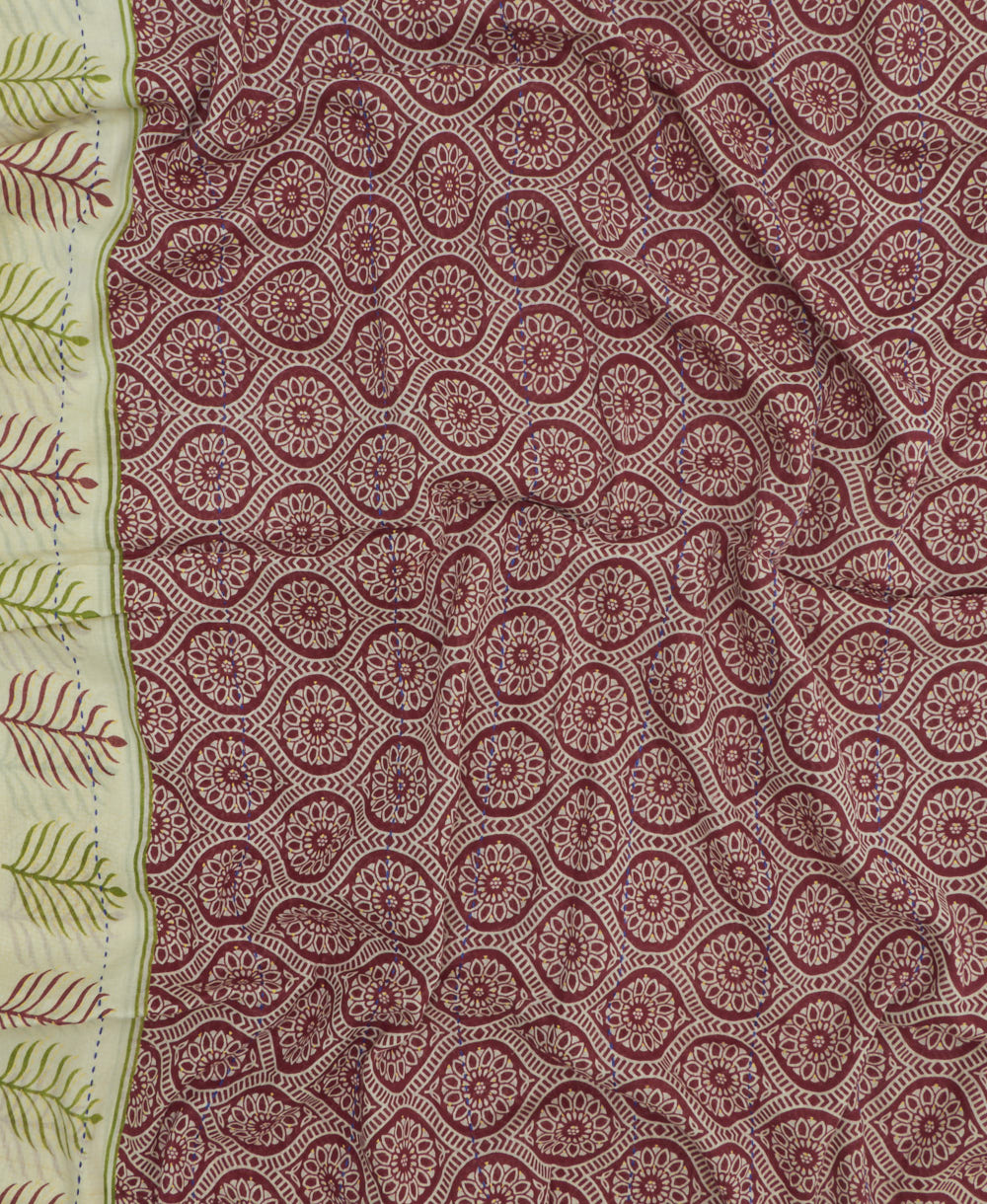 cotton long scarf in unique one-of-a-kind pattern