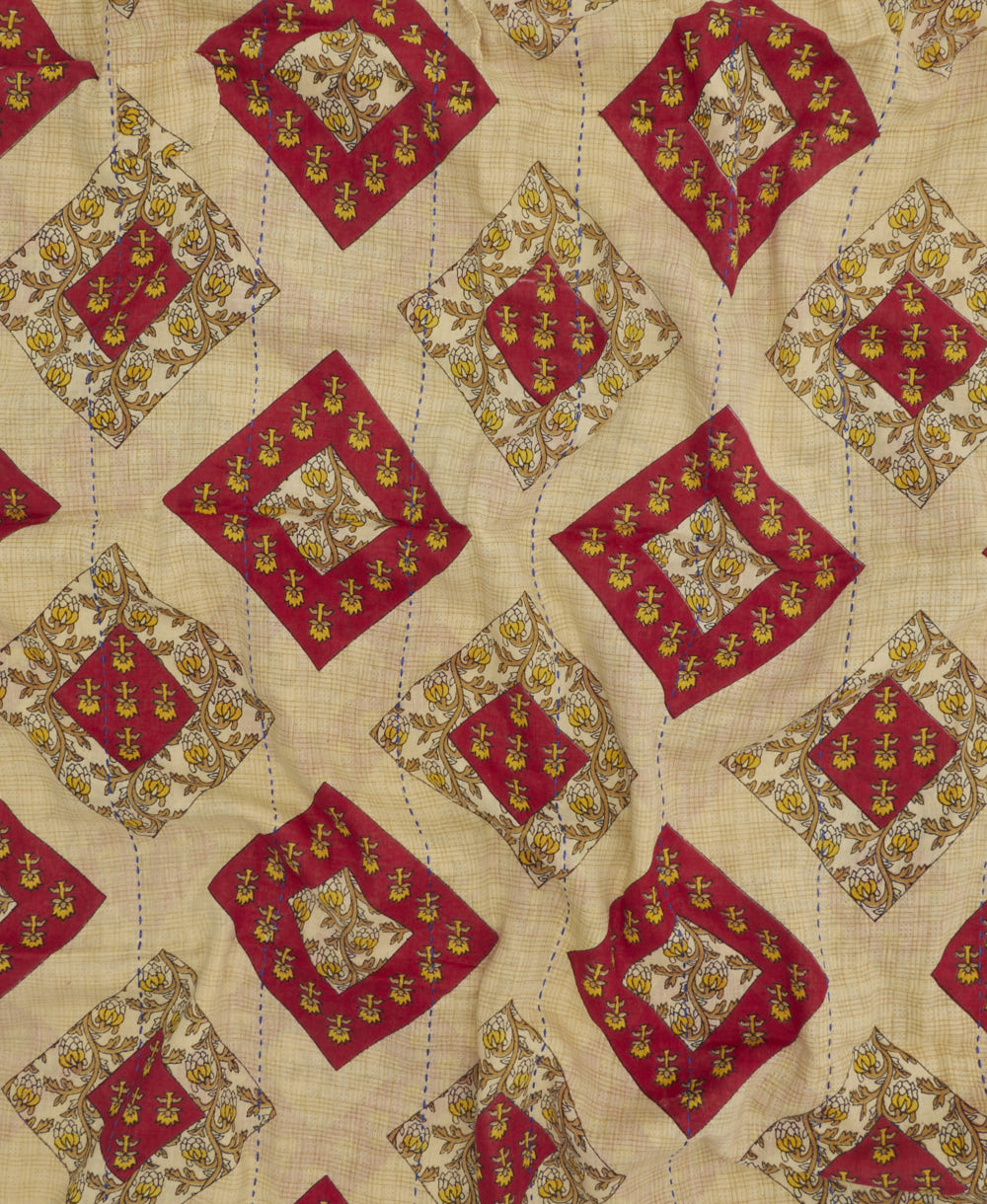 cotton long scarf in unique one-of-a-kind pattern