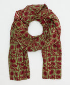 long cotton scarf handmade in India by women artisans