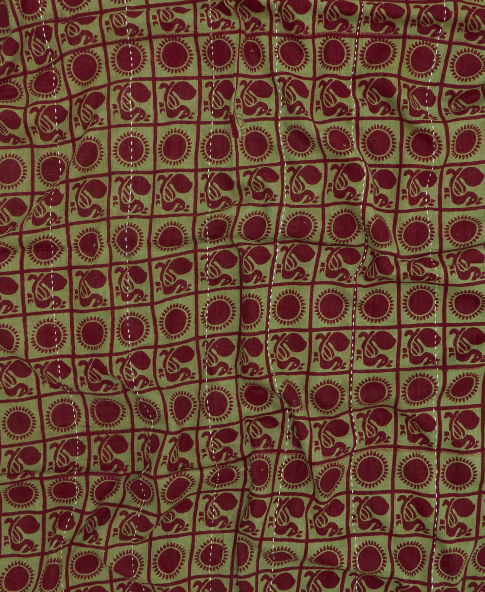 cotton long scarf in unique one-of-a-kind pattern