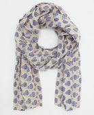 long cotton scarf handmade in India by women artisans