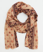 long cotton scarf handmade in India by women artisans