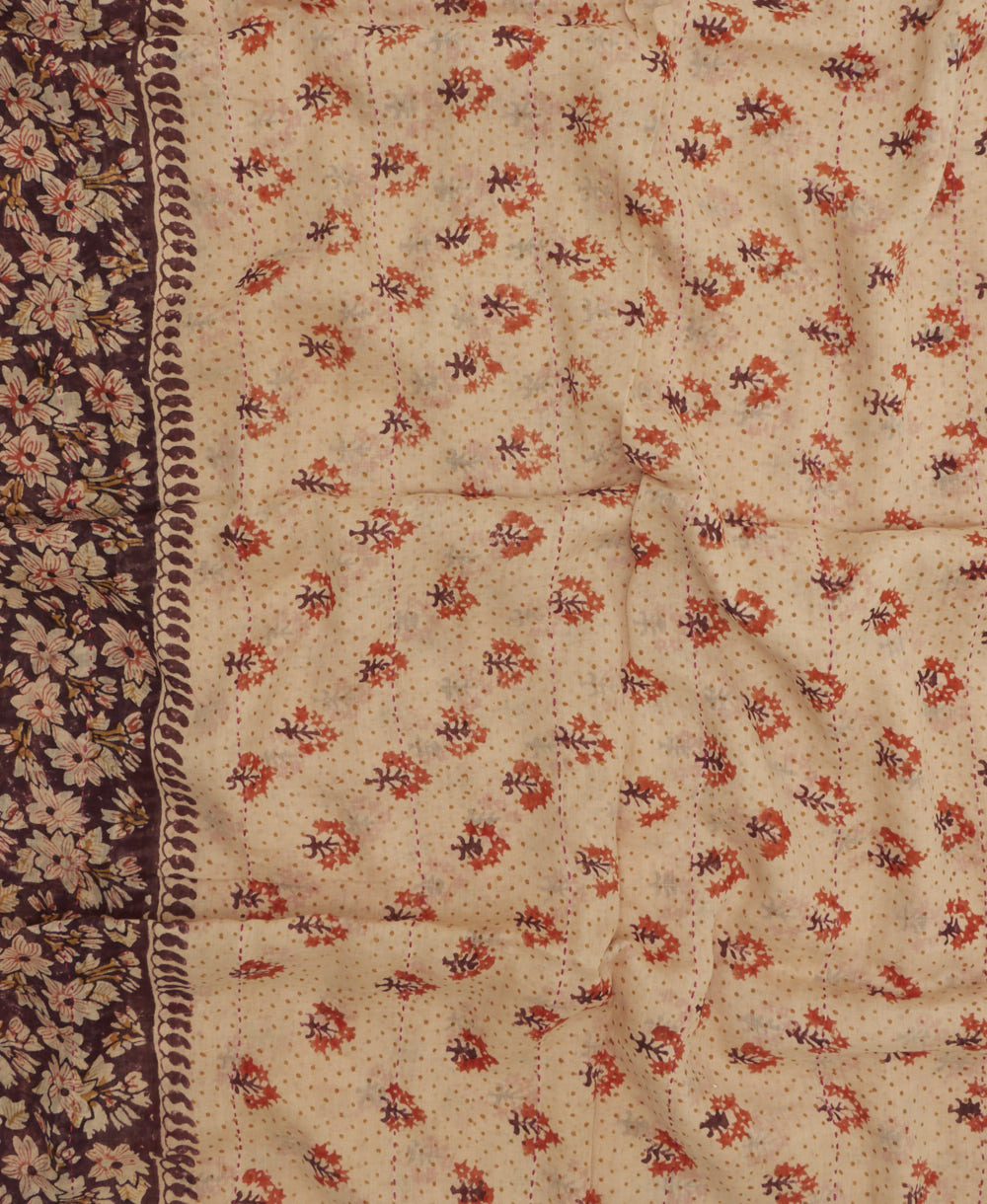 cotton long scarf in unique one-of-a-kind pattern