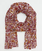 long cotton scarf handmade in India by women artisans