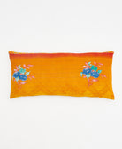 sunset orange lumbar throw pillow handmade in India by women artisans by Anchal