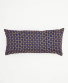 lumbar throw pillow in eggplant purple & grey traditional pattern