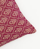 lumbar pillow with kantha stitching