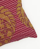 lumbar pillow with kantha stitching