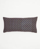 eggplant purple lumbar pillow with a pale yellow star pattern
