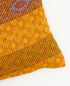 lumbar pillow in golden yellow stripe