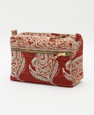 medium toiletry bag handmade in India from one-of-a-kind vintage saris