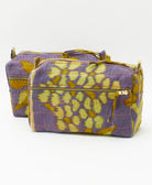 sustainable toiletry bag handmade in India by all women artisans from upcycled vintage cotton fabrics