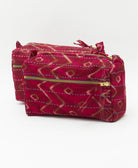 sustainable toiletry bag handmade in India by all women artisans from upcycled vintage cotton fabrics