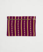 small pouch made from upcycled vintage fabrics in India by all women artisans