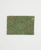 small pouch made from upcycled vintage fabrics in India by all women artisans