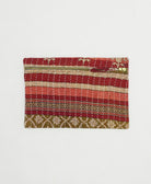 small pouch made from upcycled vintage fabrics in India by all women artisans
