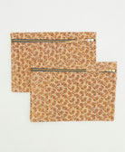 tan paisley pouch