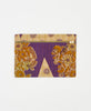 One-of-a-kind purple floral vintage kantha pouch clutch