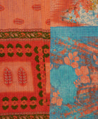 kantha quilt throw made of upcycled vintage cotton saris