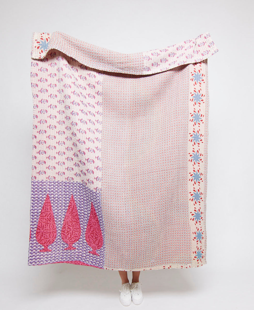 Kantha Quilt Throw