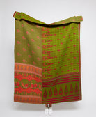 artisan-made kantha quilt throw