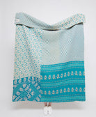 Artisan made kantha quilt throw  