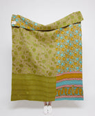 Artisan made kantha quilt throw  