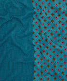 Kantha quilt throw featuring traditional kantha hand stitching