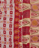 Kantha quilt throw made of recycled vintage saris