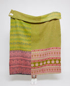 Artisan made kantha quilt throw  