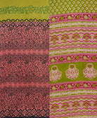 Kantha quilt throw made of recycled vintage saris