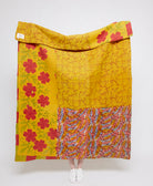 Artisan made kantha quilt throw  