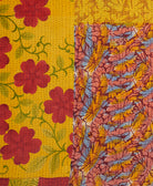 Kantha quilt throw made of recycled vintage saris