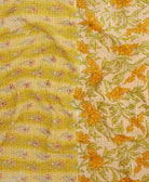 Kantha quilt throw made of recycled vintage saris