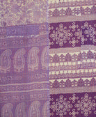 Kantha quilt throw made of recycled vintage saris