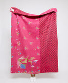  Artisan made kantha quilt throw  