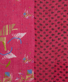 Kantha quilt throw made of recycled vintage saris