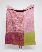  Artisan made kantha quilt throw  