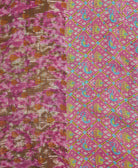 Kantha quilt throw featuring traditional kantha hand stitching