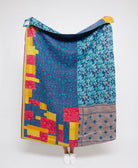  Artisan made kantha quilt throw  